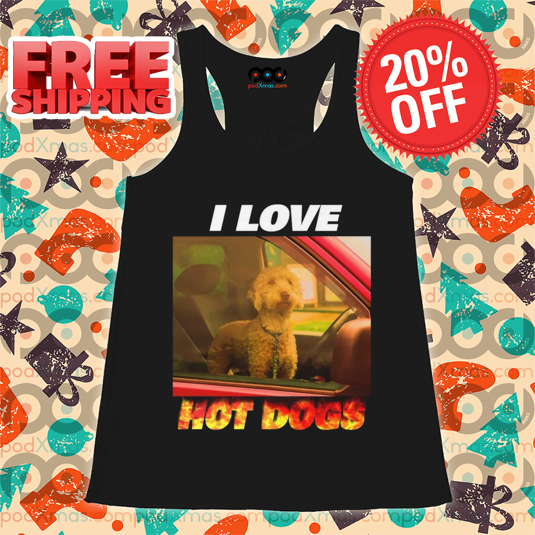 I Love Hot Dog Funny Shirt