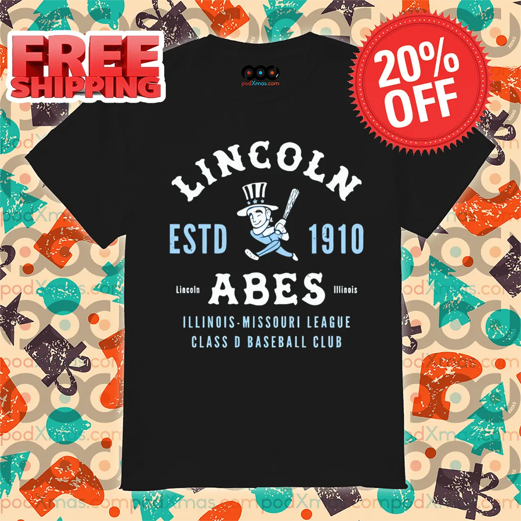 Lincoln Abes Illinois Missouri League Class D Baseball Club 2024 Shirt