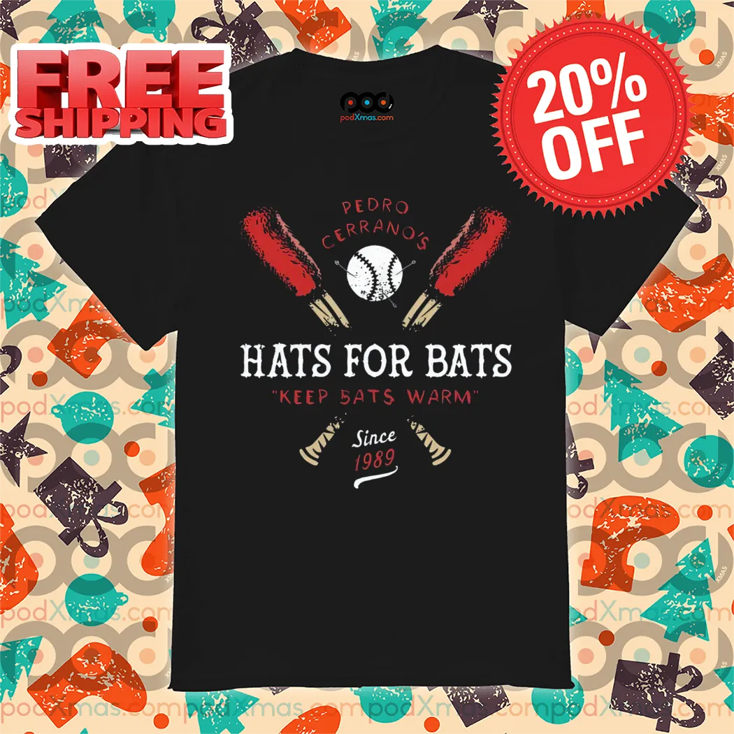 Pedro Cerrano's Hats For Bats Keep Bats Warm Since 1989 Vintage Shirt