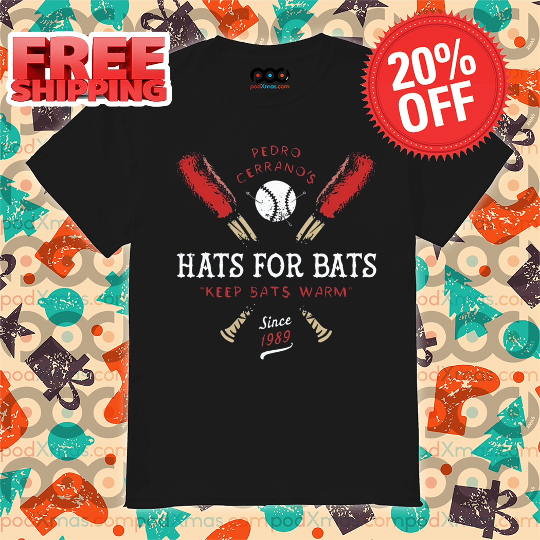 Pedro Cerrano's Hats For Bats Keep Bats Warm Since 1989 Vintage Shirt