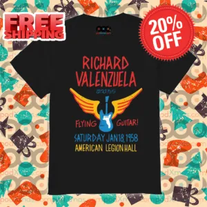 Richard Valenzuela and His Flying Guitar American Legion Hall Vintage Shirt
