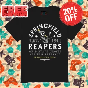 Death Springfield Reapers Ohio State League Glass Baseball Springfield Ohio Shirt
