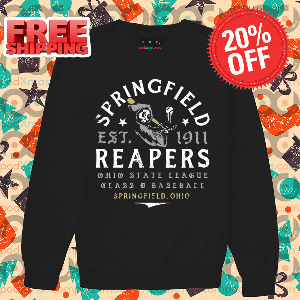 Death Springfield Reapers Ohio State League Glass Baseball Springfield Ohio Shirt