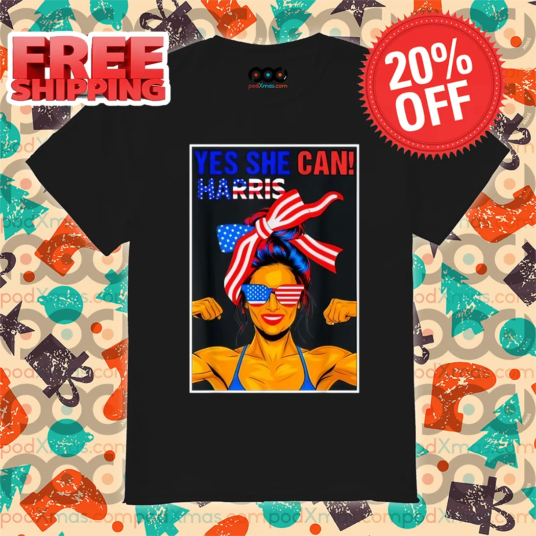 Strong Woman Yes She Can Harris 2024 Shirt