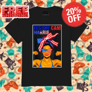 Strong Woman Yes She Can Harris 2024 Shirt