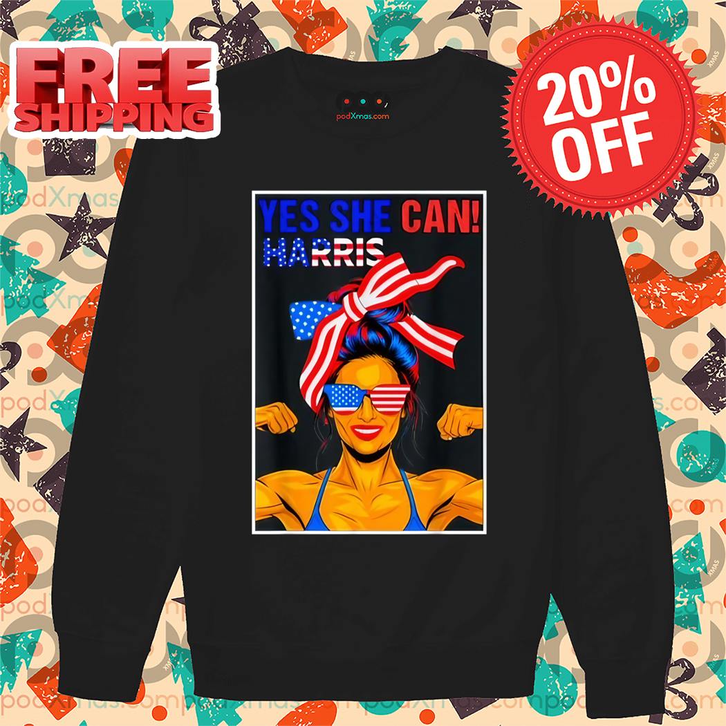 Strong Woman Yes She Can Harris 2024 Shirt