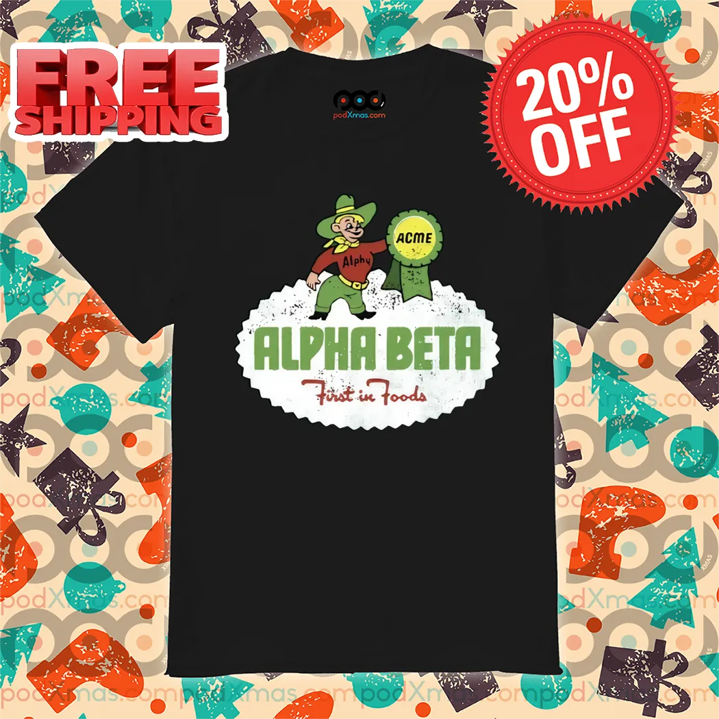 Alpha Beta First In Foods Vintage Shirt