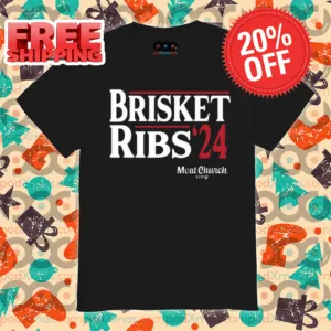 Brisket Ribs 24 Meat Church Vintage Shirt