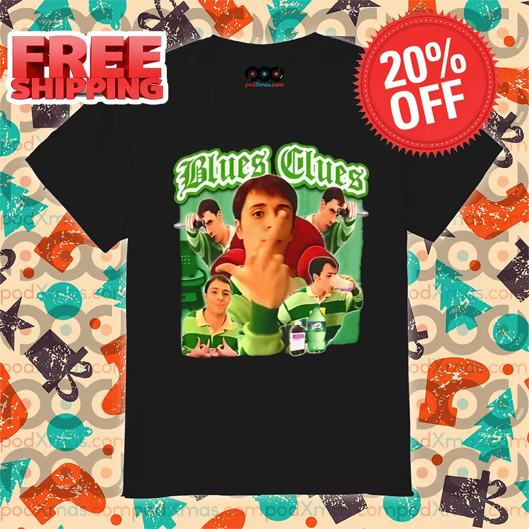 Blues Clues Middle Finger Gangster Shirt