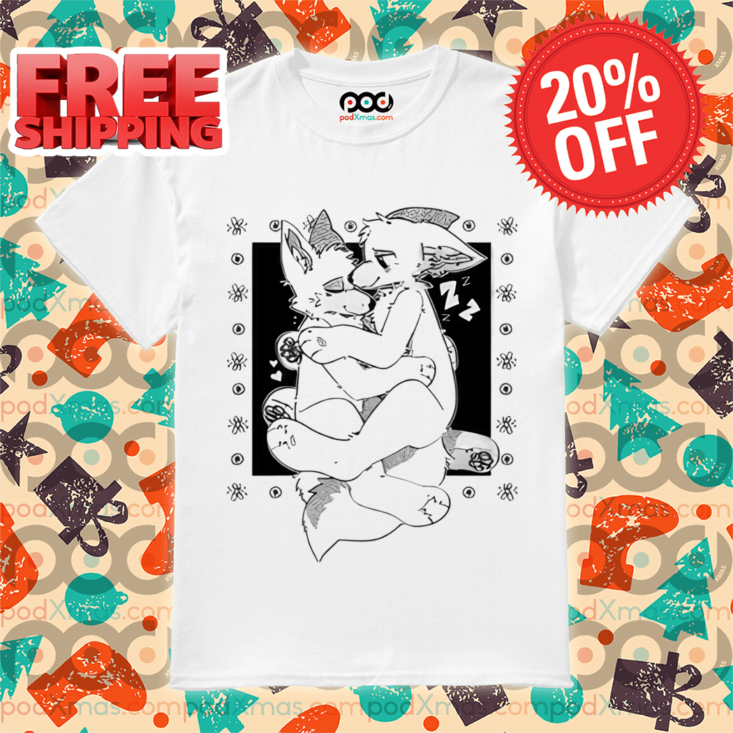 Furry Cuddling Wolves Shirt