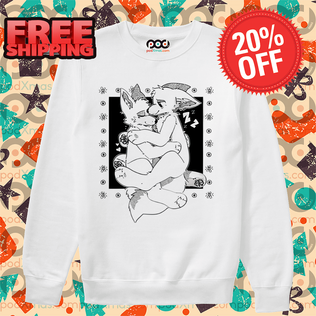 Furry Cuddling Wolves Shirt