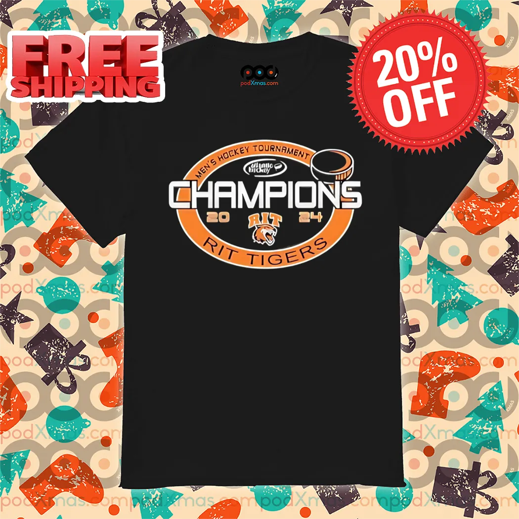 Men's Hockey Tournment Champions Rit Tigers 2024 Shirt