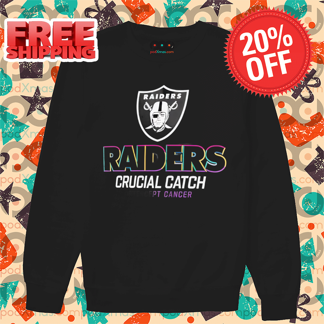 Las Vegas Raiders Crucial Catch Intercept Cancer Vintage 2024 Shirt
