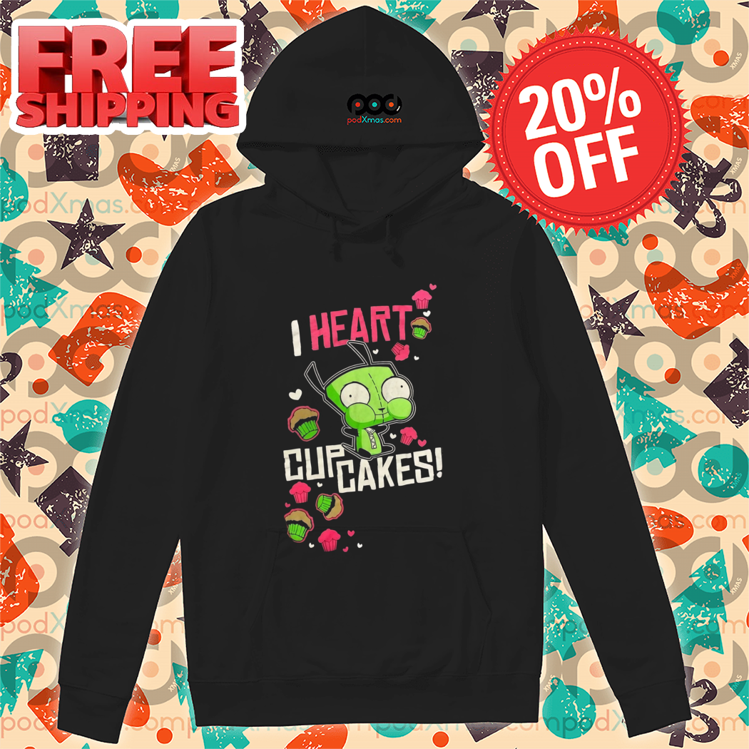 Invader Zim I Heart Cup Cakes Halloween 2024 Shirt