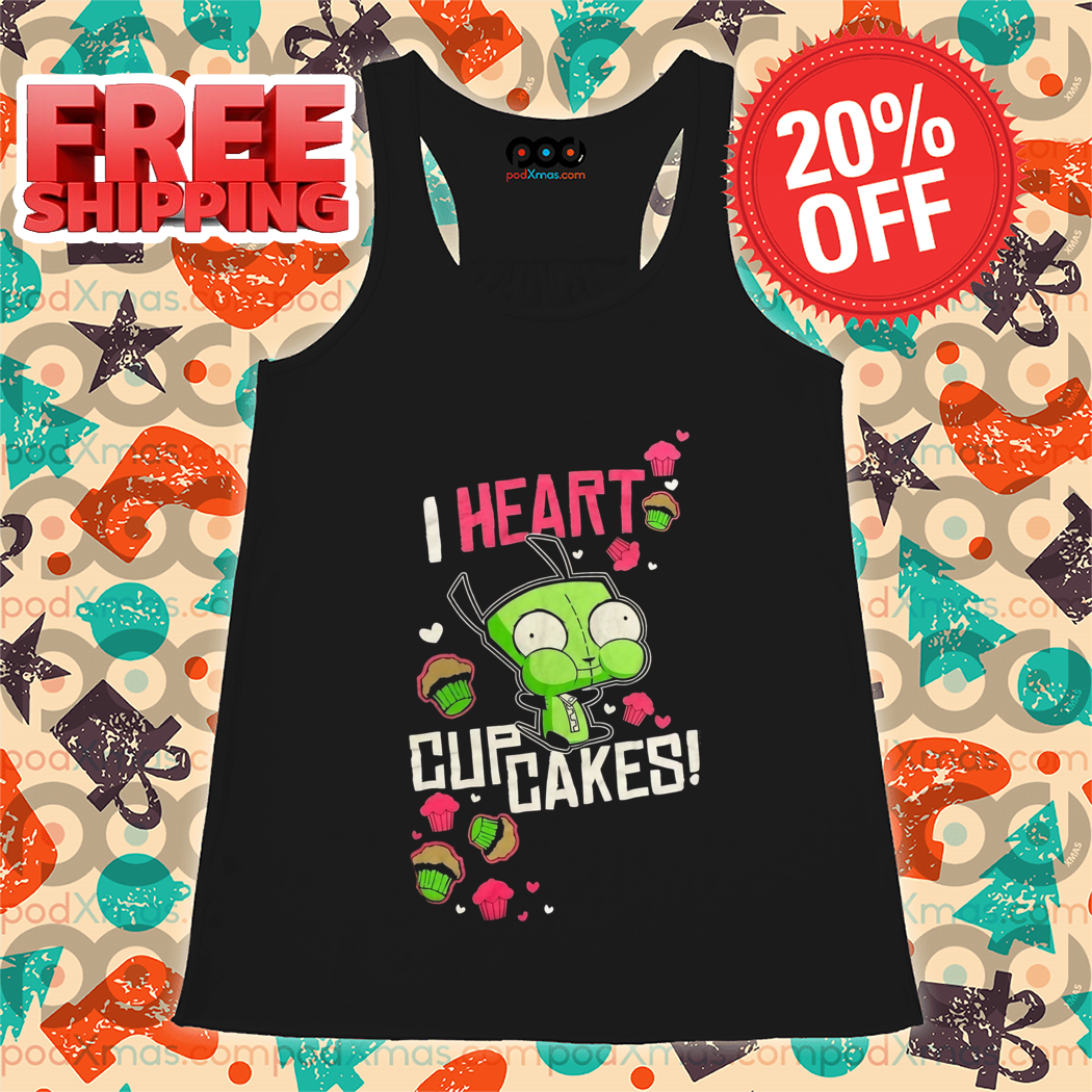 Invader Zim I Heart Cup Cakes Halloween 2024 Shirt
