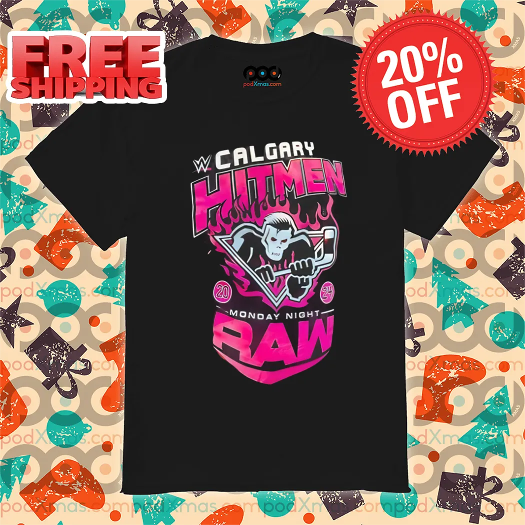 Skeleton Calgary Hitmen Monday Night Raw 2024 NHL Shirt