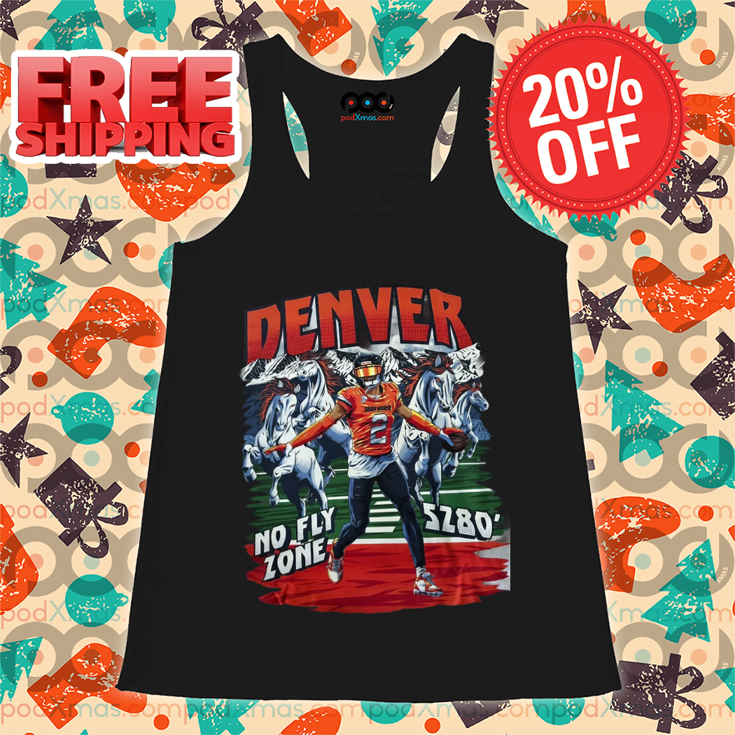 Denver Broncos No Fly Zone SZ80' Dark Horse Shirt