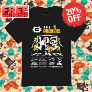 Green Bay Packers Players Crosswalk Thank You For The Memories Signature 204 Shirt