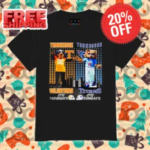 Mascot Tennessee Volenteers On Saturdays Tennessee Titans Sundays 2024 Shirt