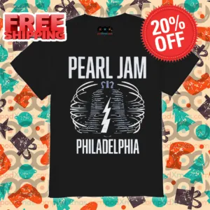 Lightning Pearl Jam Philadelphia Vintage Shirt