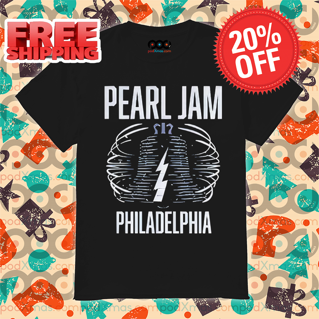 Lightning Pearl Jam Philadelphia Vintage Shirt