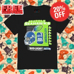 Seattle Seahawks Bud Light Emerald City NFL Shirt