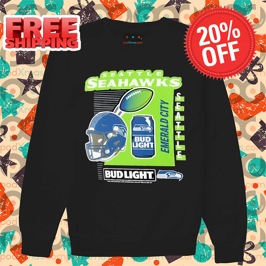 Seattle Seahawks Bud Light Emerald City NFL Shirt Seattle Seahawks Bud Light Emerald City NFL Shirt