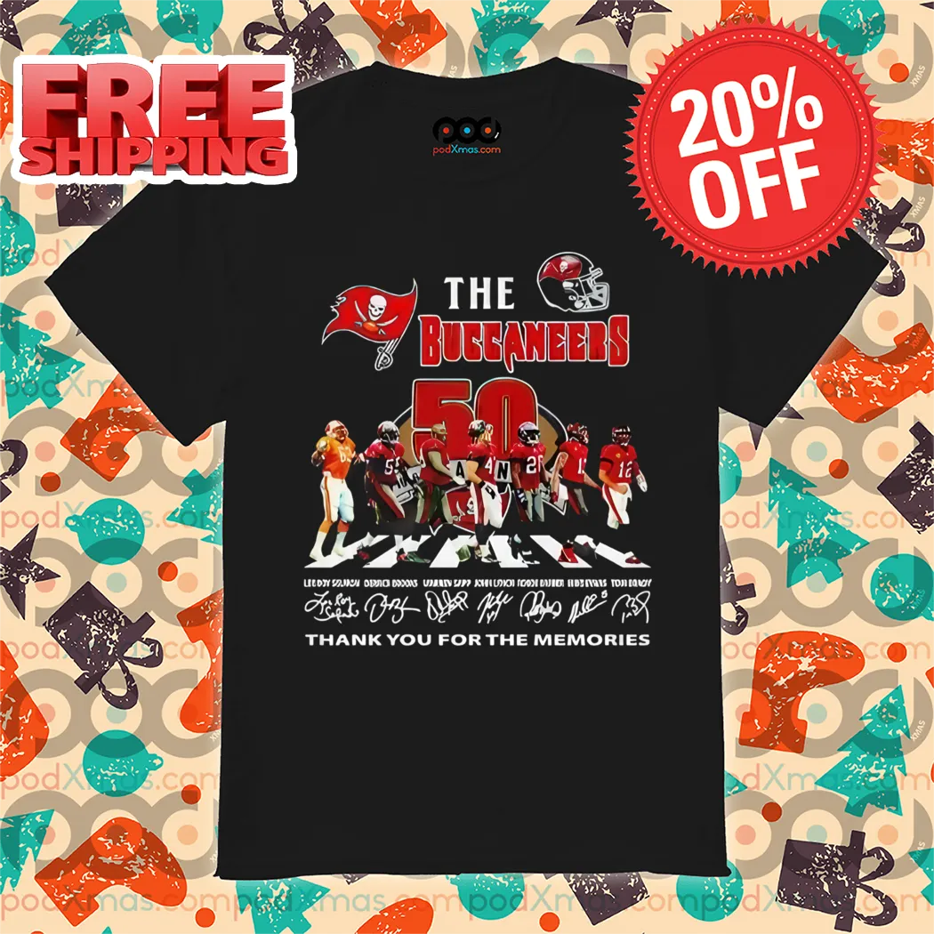 Player Crosswalk The Buccaneers Thank You For The Memories Signature Shirt