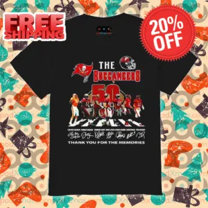 Player Crosswalk The Buccaneers Thank You For The Memories Signature Shirt