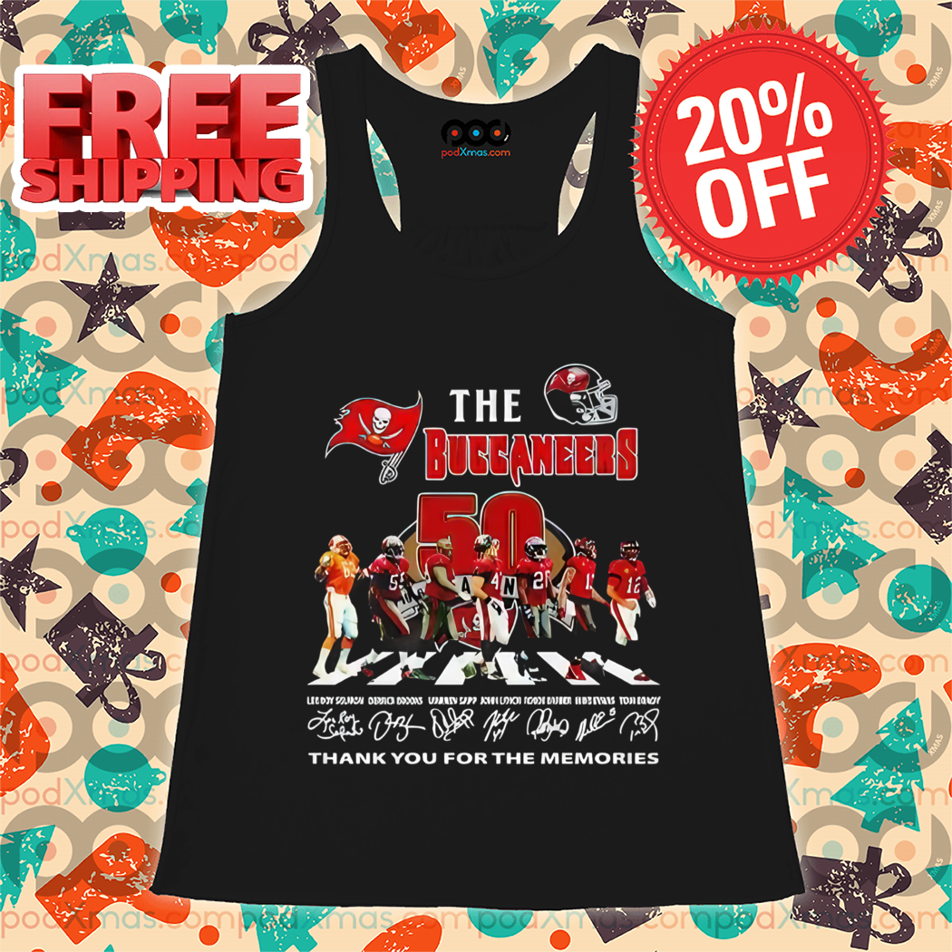 Player Crosswalk The Buccaneers Thank You For The Memories Signature Shirt