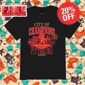 City of Champions Pittsburg Kansas Football Shirt