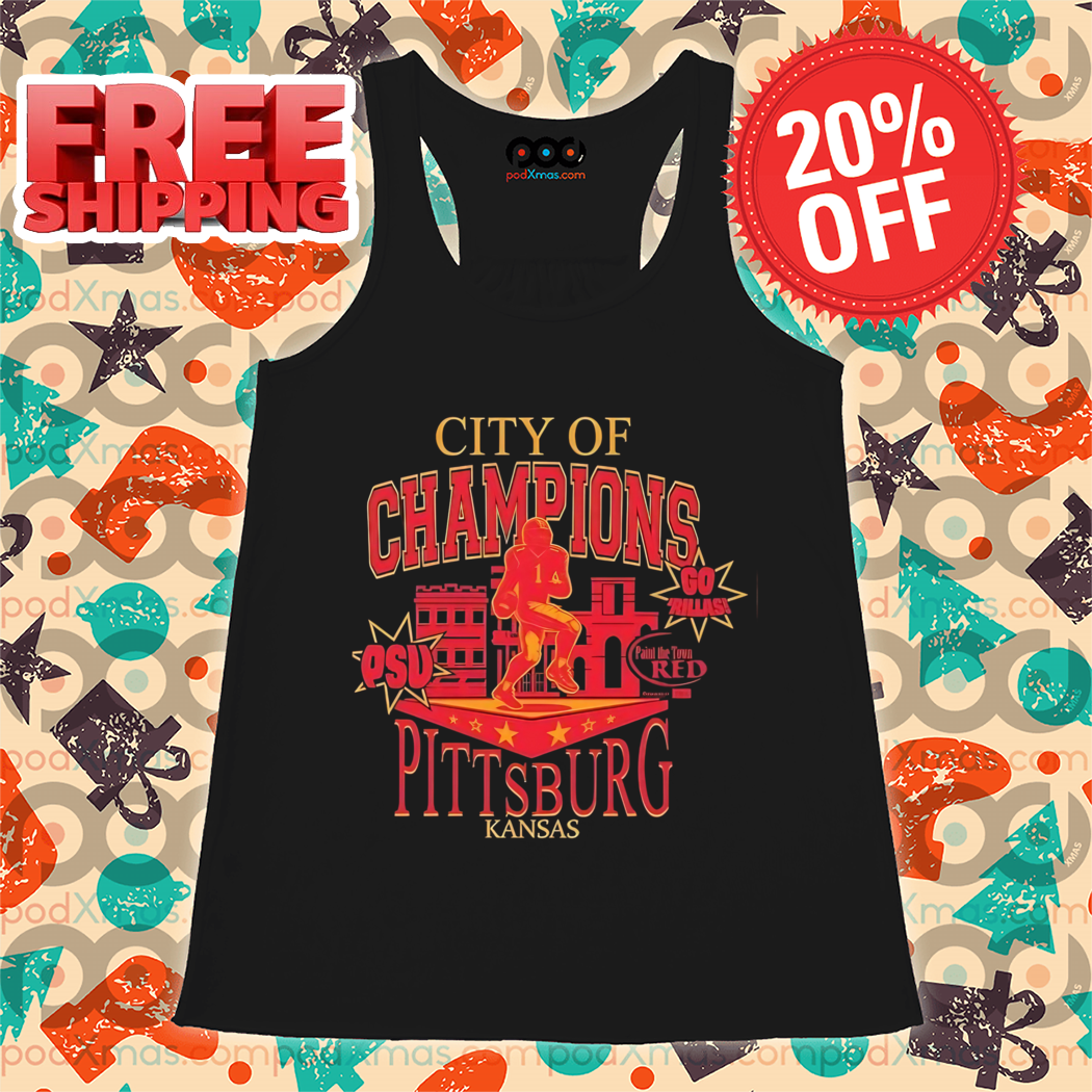 City of Champions Pittsburg Kansas Football Shirt