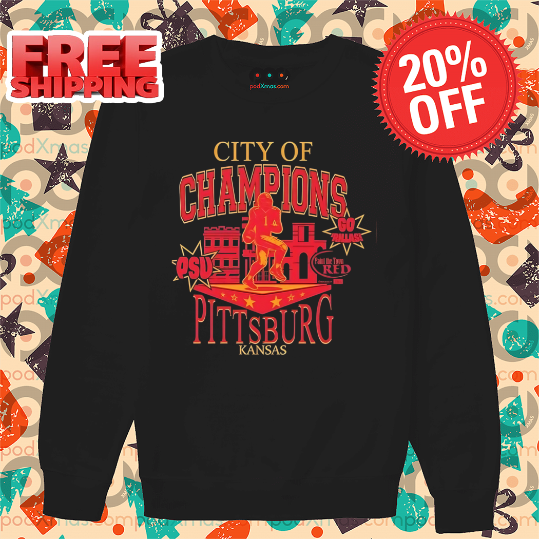 City of Champions Pittsburg Kansas Football Shirt