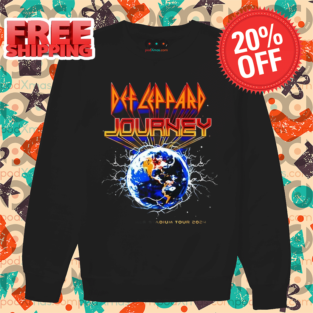Earth Def Leppard Journey 2024 Summer Tour Shirt