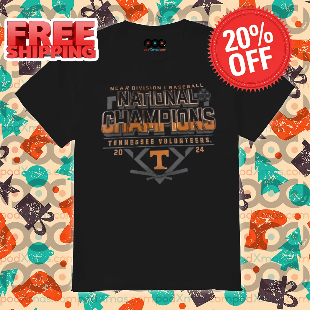 NCAA Division I Baseball National Champion Tennessee Volunteers 2024 Shirt