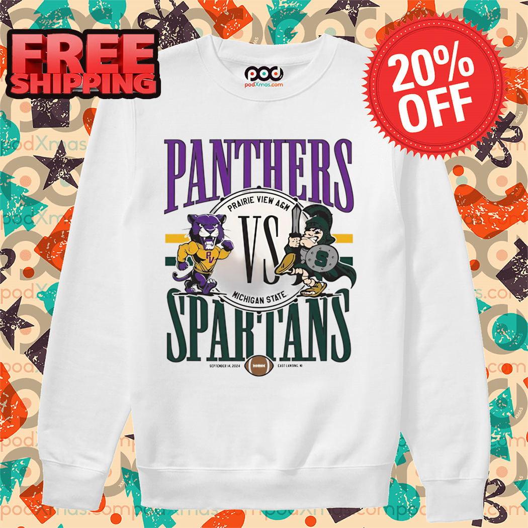 Mascot Panthers Spartans Prairie View vs Michigan State Shirt Mascot Panthers Spartans Prairie View vs Michigan State Shirt