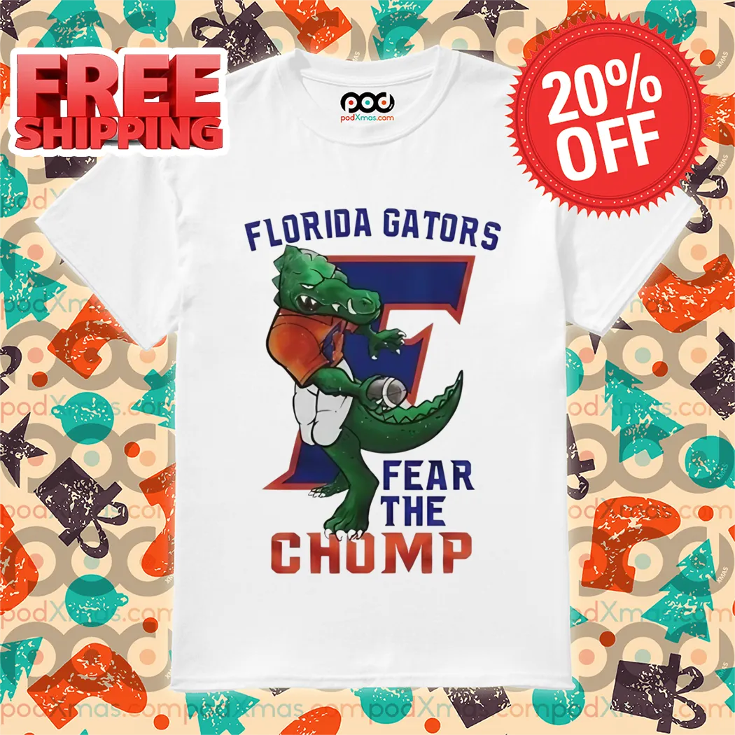Mascot Florida Gators Football Fear The Chomp 2024 Shirt