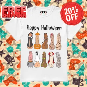 Happy Halloween Costume Funny Penis Halloween 2024 Shirt