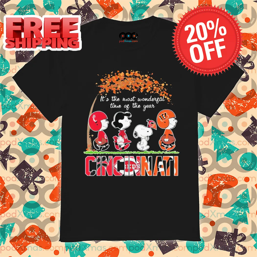 Peanuts Snoopy It's The Most Wonderful Time Of The Year Cincinnati 2024 Shirt