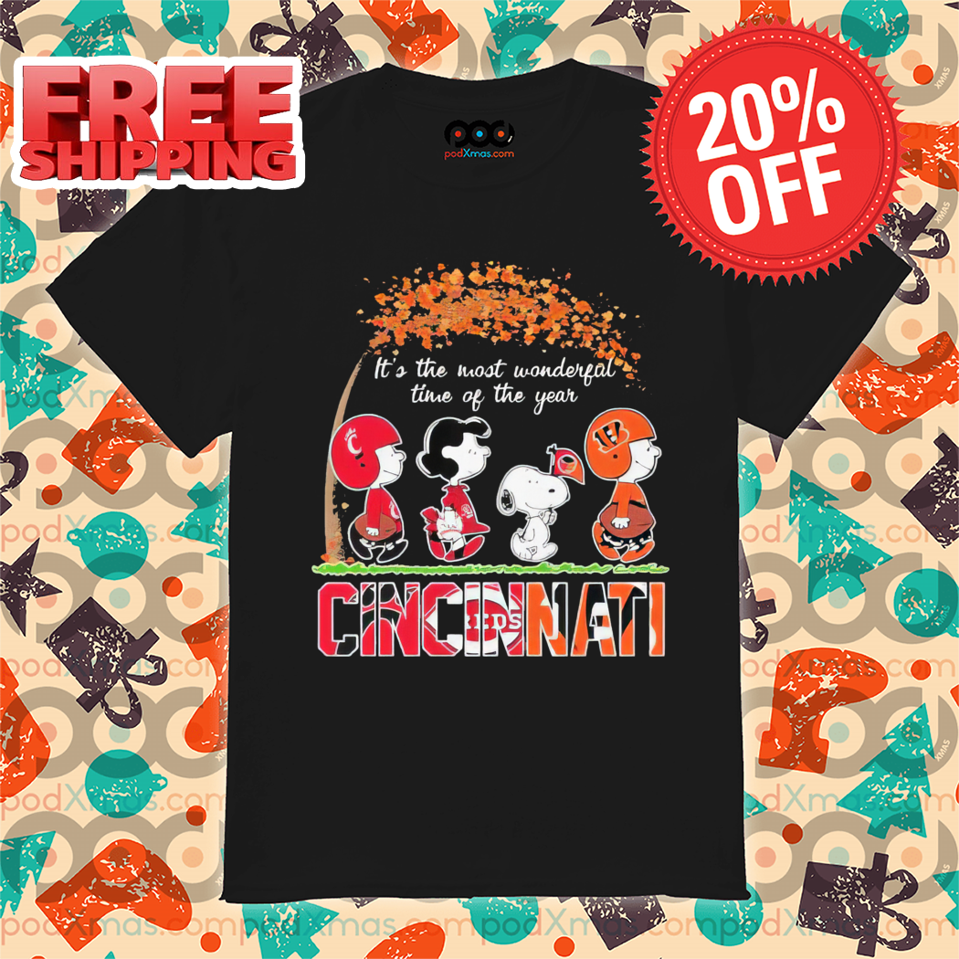 Peanuts Snoopy It's The Most Wonderful Time Of The Year Cincinnati 2024 Shirt