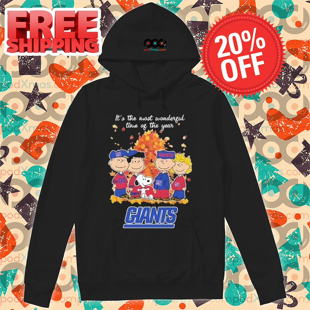 Peanuts Snoopy It's The Most Wonderful Time Of The Year New York Giants 2024 Shirt