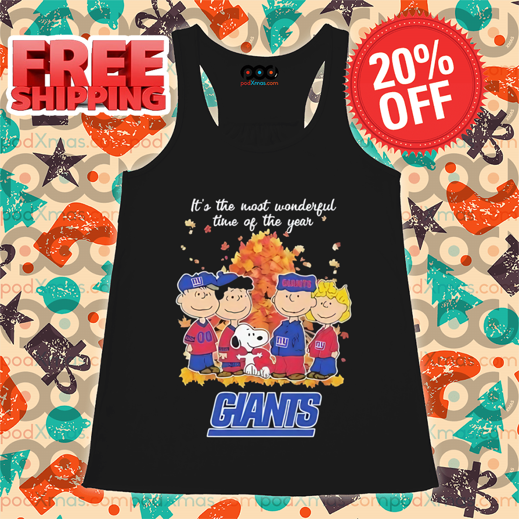 Peanuts Snoopy It's The Most Wonderful Time Of The Year New York Giants 2024 Shirt