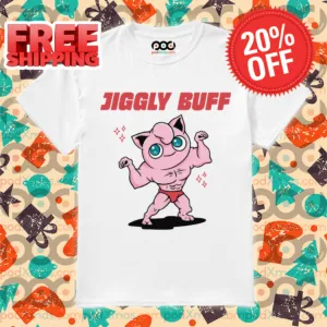 Jigglypuff Muscle Jiggly Buff Pokemon Shirt