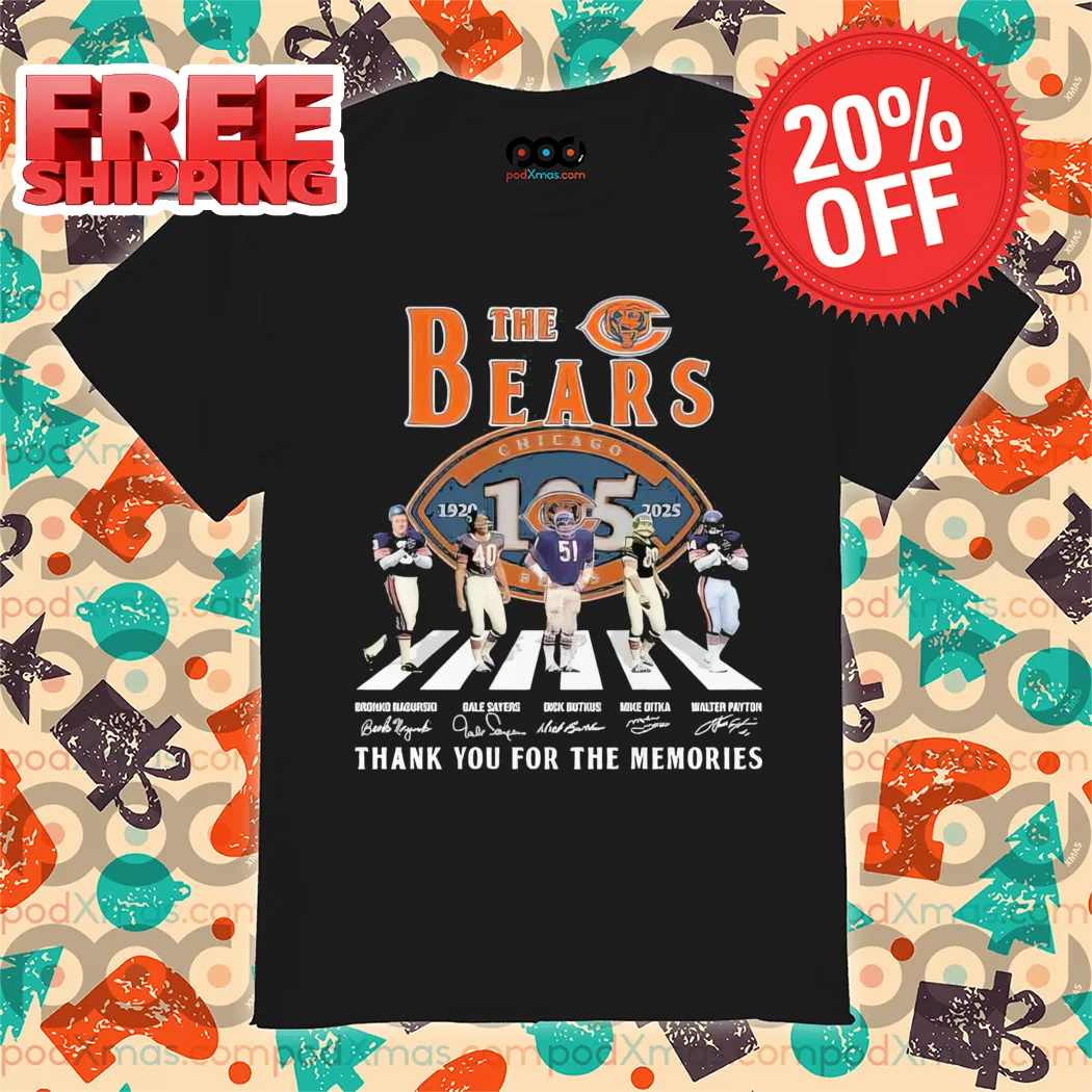 The Bears Chicago 1920 2025 Thank You For The Memories Signature Shirt