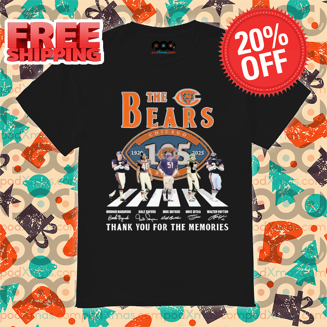 The Bears Chicago 1920 2025 Thank You For The Memories Signature Shirt