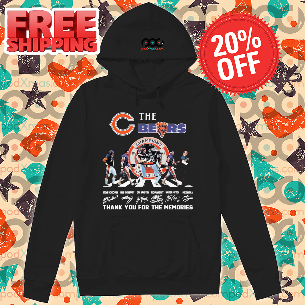 Chicago Bears The Bears Champions 1985 Cross Walk Thank You For The Memories 2024 Shirt