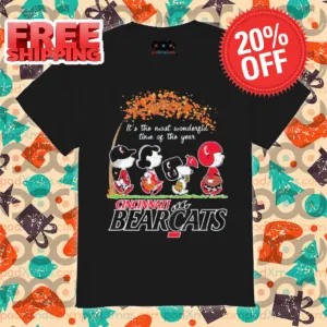 Peanuts It's The Most Wonderful Time Of Cincinnati Bearcat 2024 Shirt
