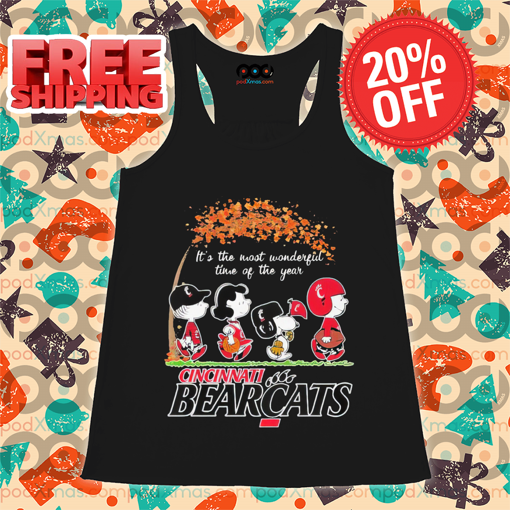 Peanuts It's The Most Wonderful Time Of Cincinnati Bearcat 2024 Shirt