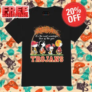 Peanuts Snoopy It's The Most Wonderful Time Of USC Trojans Shirt