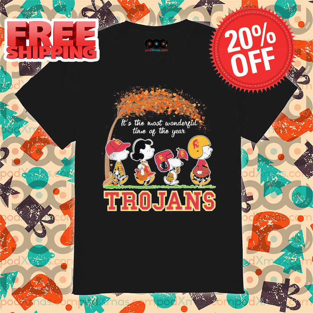 Peanuts Snoopy It's The Most Wonderful Time Of USC Trojans Shirt